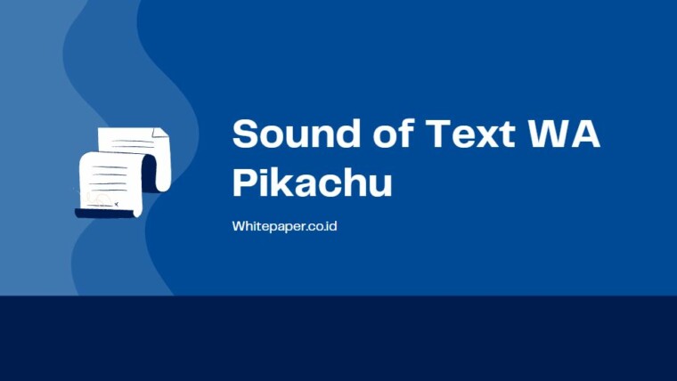 Sound Of Text Wa Pikachu Tanpa Aplikasi