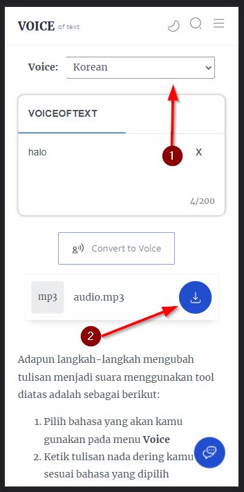 Buat Sound Of Text Jawa Dari Hp Dengan Voiceoftext