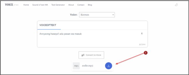 Buat Suara Google Korea Mp3