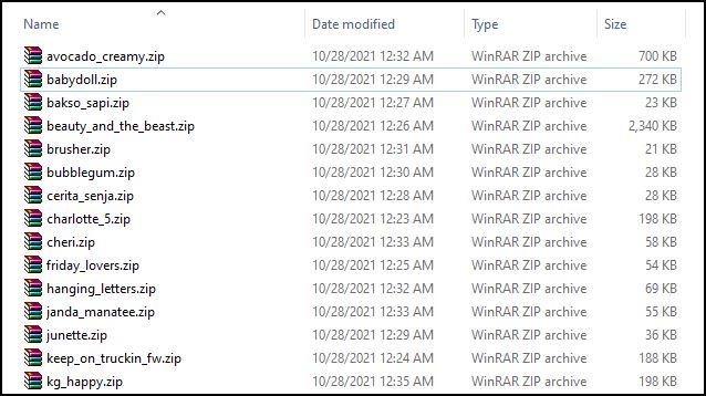 Ekstrak File Zip Font Alight Motion Jadi Txt