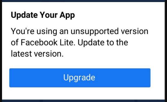 Update Facebook Lite Solusi Unsupported Version Fb Lite Apk