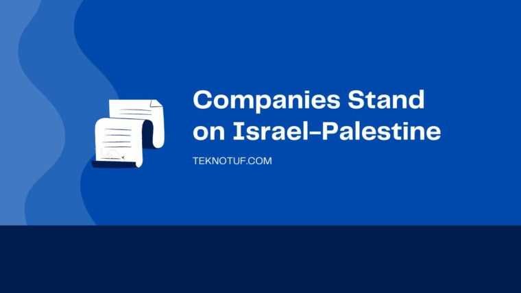 Cover Companies Stand On Israel Palestine