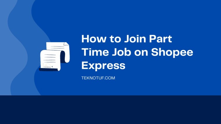 Cover How To Join Part Time Job On Shopee Express